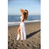 imageBack From Bali Womens Beaded Sarong Swimsuit Beach Cover Up Bathing Suit Bikini Wrap with Coconut ClipBrown