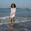 imageBack From Bali Womens Boho Embroidered Swimsuit Cover Up Loose Fit Casual Tunic Top Dress Resort WearWhite