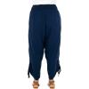 imageBack From Bali Womens Boho Wide Leg Loose Pants Cropped Rayon Summer Beach Pants Smocked Waist S4XLNavy