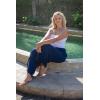 imageBack From Bali Womens Boho Wide Leg Loose Pants Cropped Rayon Summer Beach Pants Smocked Waist S4XLNavy