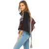 imageBack From Bali Womens Knit Sweater Cape Boho Soft T Neck Cowl Neck Poncho TasselsBlack