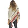 imageBack From Bali Womens Knit Sweater Cape Boho Soft T Neck Cowl Neck Poncho TasselsGrey Natural