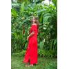 imageBack From Bali Womens Long Mexican Embroidered Dress Maxi Long Summer Peasant Dresses for Women Off The ShoulderNavy