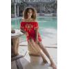 imageBack From Bali Womens Off Shoulder Short Mexican Embroidered Dress Floral Boho Peasant Dress Tunic TopNavy