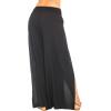 imageBack From Bali Womens Palazzo Pants Wide Leg Loose Beach Pants with Slit Boho Swimsuit Cover UpBlack