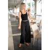 imageBack From Bali Womens Palazzo Pants Wide Leg Loose Beach Pants with Slit Boho Swimsuit Cover UpWhite