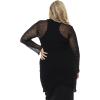 imageBack From Bali Womens Plus Size Sheer Long Cardigan Lightweight Open Front Shrug Lite Knit Sweater 2X 3X 4XBlack