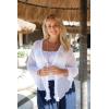 imageBack From Bali Womens Plus Size Sheer Ruffle Shrug Lightweight Bolero Cardigan Arm Cover 2X 3X 4XCreamOffwhite