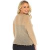 imageBack From Bali Womens Plus Size Sheer Ruffle Shrug Lightweight Bolero Cardigan Arm Cover 2X 3X 4XMocca Brown