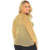 imageBack From Bali Womens Plus Size Sheer Ruffle Shrug Lightweight Bolero Cardigan Arm Cover 2X 3X 4XNatural