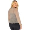 imageBack From Bali Womens Plus Size Shrug Bolero Sheer Cardigan Arm Cover 2X 3X 4X LightweightBeige