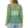 imageBack From Bali Womens Plus Size Shrug Bolero Sheer Cardigan Arm Cover 2X 3X 4X LightweightGreen