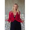imageBack From Bali Womens Plus Size Shrug Bolero Sheer Cardigan Arm Cover 2X 3X 4X LightweightMaroon