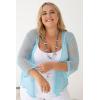 imageBack From Bali Womens Plus Size Shrug Bolero Sheer Cardigan Arm Cover 2X 3X 4X LightweightNatural Gold