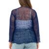 imageBack From Bali Womens Plus Size Shrug Bolero Sheer Cardigan Arm Cover 2X 3X 4X LightweightNavy