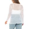 imageBack From Bali Womens Plus Size Shrug Bolero Sheer Cardigan Arm Cover 2X 3X 4X LightweightWhite