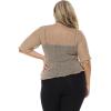 imageBack From Bali Womens Plus Size Shrug Short Sleeve Sheer Cardigan Lightweight Knit Bolero Arm Cover 2x 3x 4xMocca