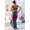 imageBack From Bali Womens Print Sarong Swimsuit Beach Cover Up Wrap Skirt PareoBamboo Red