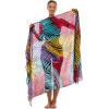 imageBack From Bali Womens Print Sarong Swimsuit Beach Cover Up Wrap Skirt PareoBamboo Red