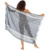imageBack From Bali Womens Print Sarong Swimsuit Beach Cover Up Wrap Skirt PareoBlack