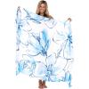 imageBack From Bali Womens Print Sarong Swimsuit Beach Cover Up Wrap Skirt PareoBlue Blossom