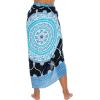 imageBack From Bali Womens Print Sarong Swimsuit Beach Cover Up Wrap Skirt PareoBlue Coin