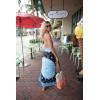 imageBack From Bali Womens Print Sarong Swimsuit Beach Cover Up Wrap Skirt PareoBlue Coin