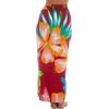 imageBack From Bali Womens Print Sarong Swimsuit Beach Cover Up Wrap Skirt PareoBurst Red