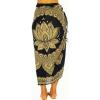 imageBack From Bali Womens Print Sarong Swimsuit Beach Cover Up Wrap Skirt PareoGold Lotus