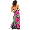 imageBack From Bali Womens Print Sarong Swimsuit Beach Cover Up Wrap Skirt PareoHibiscus Black Pink
