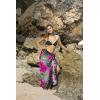 imageBack From Bali Womens Print Sarong Swimsuit Beach Cover Up Wrap Skirt PareoHibiscus White Pink