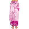 imageBack From Bali Womens Print Sarong Swimsuit Beach Cover Up Wrap Skirt PareoOcean Pink