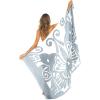 imageBack From Bali Womens Sarong Wrap Beach Swimsuit Cover Up  Butterfly with Coconut ClipGrey
