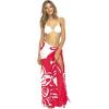 imageBack From Bali Womens Sarong Wrap Beach Swimsuit Cover Up  Butterfly with Coconut ClipRed