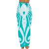 imageBack From Bali Womens Sarong Wrap Beach Swimsuit Cover Up  Butterfly with Coconut ClipTosca Green