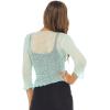 imageBack From Bali Womens Sheer Shrug Cardigan Lightweight KnitAqua