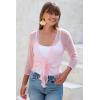 imageBack From Bali Womens Sheer Shrug Cardigan Lightweight KnitBallet Pink