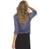 imageBack From Bali Womens Sheer Shrug Cardigan Lightweight KnitBlue Jean