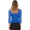 imageBack From Bali Womens Sheer Shrug Cardigan Lightweight KnitBluebell
