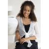 imageBack From Bali Womens Sheer Shrug Cardigan Lightweight KnitCream Offwhite