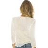 imageBack From Bali Womens Sheer Shrug Cardigan Lightweight KnitCream Offwhite