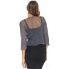 imageBack From Bali Womens Sheer Shrug Cardigan Lightweight KnitGunmetal