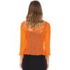 imageBack From Bali Womens Sheer Shrug Cardigan Lightweight KnitHappy Orange