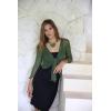imageBack From Bali Womens Sheer Shrug Cardigan Lightweight KnitHunter Green