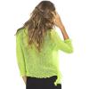 imageBack From Bali Womens Sheer Shrug Cardigan Lightweight KnitLime Green