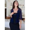 imageBack From Bali Womens Sheer Shrug Cardigan Lightweight KnitNavy