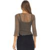 imageBack From Bali Womens Sheer Shrug Cardigan Lightweight KnitOlive