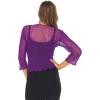 imageBack From Bali Womens Sheer Shrug Cardigan Lightweight KnitPurple