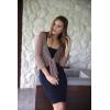 imageBack From Bali Womens Sheer Shrug Cardigan Lightweight KnitTaupe