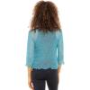imageBack From Bali Womens Sheer Shrug Cardigan Lightweight KnitTeal